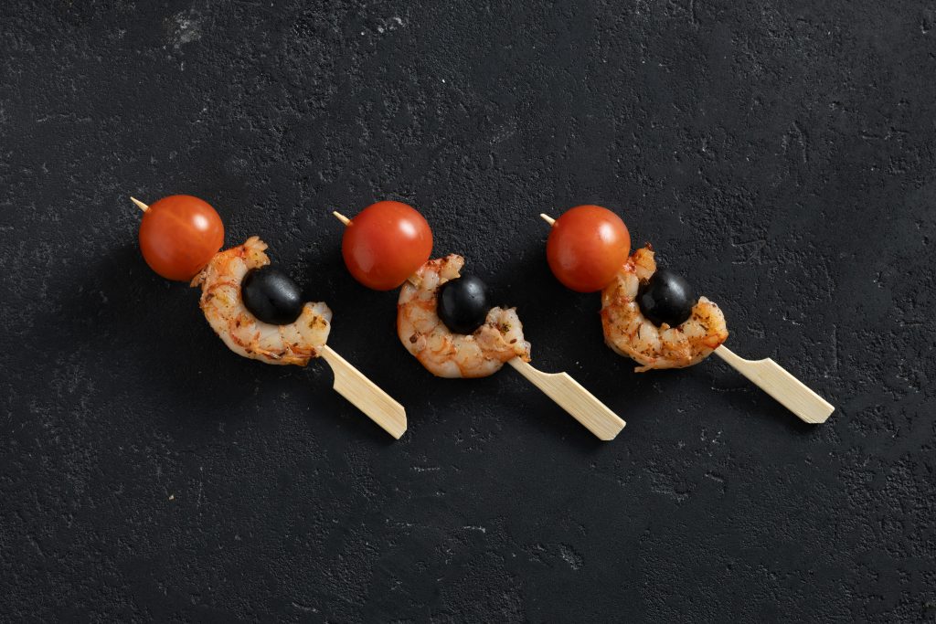 Канапе из королевской креветки